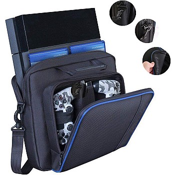 SYOSI Carrying Bag for PS4, Multifunctional Waterproof Storage Bag Shoulder Bag For Sony PlayStation 4 PS4 Console