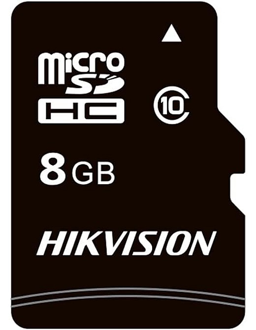 HIKVISION M-SD 8G Micro SDHC Memory Card - C1 Series with Adapter 23MB/s 10MB/s Class 10