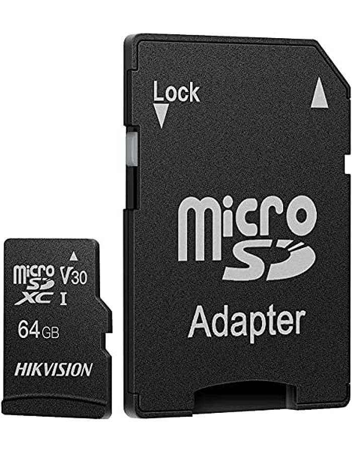 HIKVISION M-SD 8G Micro SDHC Memory Card - C1 Series with Adapter 23MB/s 10MB/s Class 10
