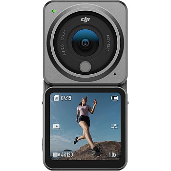 DJI Action 2 Dual-Screen Combo WITHOUT Magnetic Protective Case, 4K Action Camera with Dual OLED Touchscreens, 155° FOV, Magnetic Attachments, Stabilization Technology, Underwater Camera Ideal
