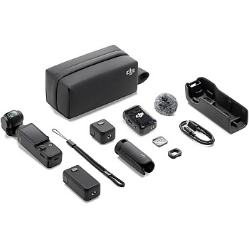 DJI مجموعة كومبو بوكيت 3 كريتور من اوسمو: كاميرا جيمبال 4K/120fps مع مستشعر 1 انش، اكتيف تراك 6.0، ميكروفون DJI 2، وتثبيت محسن