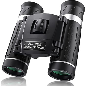 200x25 Compact Binoculars for Adults and Kids, High Powered Mini Pocket Binoculars, Small Binoculars for Bird Watching, Hunting, Concert, Theater, Opera, Travel, Sightseeing, Sport Games