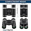 200x25 Compact Binoculars for Adults and Kids, High Powered Mini Pocket Binoculars, Small Binoculars for Bird Watching, Hunting, Concert, Theater, Opera, Travel, Sightseeing, Sport Games