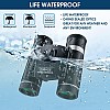 200x25 Compact Binoculars for Adults and Kids, High Powered Mini Pocket Binoculars, Small Binoculars for Bird Watching, Hunting, Concert, Theater, Opera, Travel, Sightseeing, Sport Games