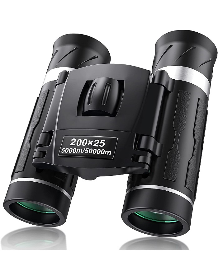 200x25 Compact Binoculars for Adults and Kids, High Powered Mini Pocket Binoculars, Small Binoculars for Bird Watching, Hunting, Concert, Theater, Opera, Travel, Sightseeing, Sport Games