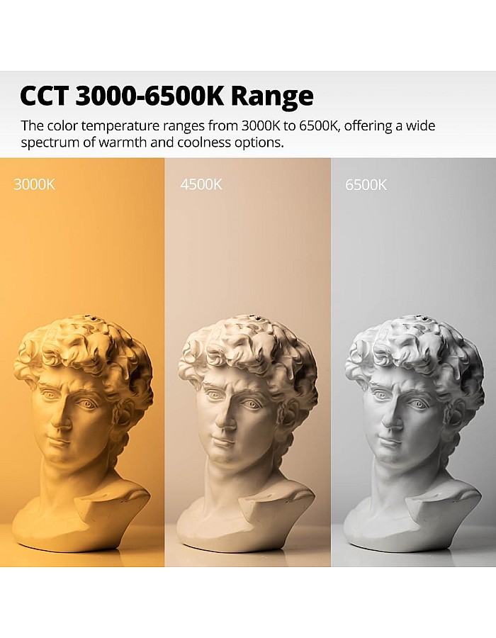 AMBITFUL Softbox Lighting Kit AL-50 Continuous Photography Lighting Kit with 65cm/25.59in Soft Box, 50W 3000-6500K Bi-Color LED Bulb, Photo Studio Lights Equipment (AL-50A)