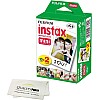 Fujifilm INSTAX Mini Instant Film (White) for Fujifilm Mini 8,9,11,12 Cameras w/Quality Photo Microfiber Cloth (20 Prints)