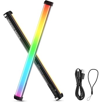 نيوير عصا اضاءة RGB مغناطيسية 21 انش من بيسيكس، عصا اضاءة LED CRI95 قابلة للتعتيم 14 واط مع 51 وضع ار جي بي، بطارية 4000mAh لليوتيوب وتيك توك والتسجيل 