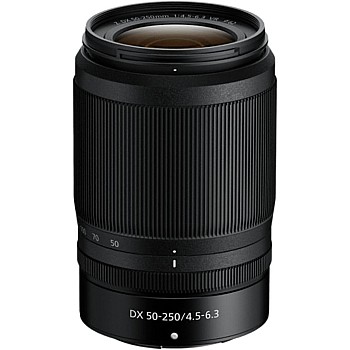 عدسة نيكور DX Z من نيكون 50-250 ملم وبعد بؤري f/4.5-6.3، عدسة تكبير صغيرة الحجم بخاصية تقليل الاهتزاز مع مثبت الصورة لكاميرات نيكون Z الغير عاكسة