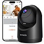Tenda 2K CP3 V3.0 Black WiFi 6 360° Indoor Security Camera with Two-Way Audio, Night Vision, Motion Detection, Alarms and Push Notifications, for Babies and Pets