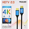 كابل HDMI من ترومان بطول 1.5 متر بدقة 4K متوافق مع تلفزيون