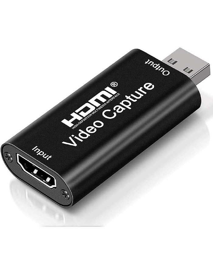 4K HDMI Video Capture Card, Cam Link Card Game Capture Card Audio Capture Adapter HDMI to USB 2.0 Record Capture Device for Streaming, Live Broadcasting, Video Conference, Teaching, Gaming(Black)