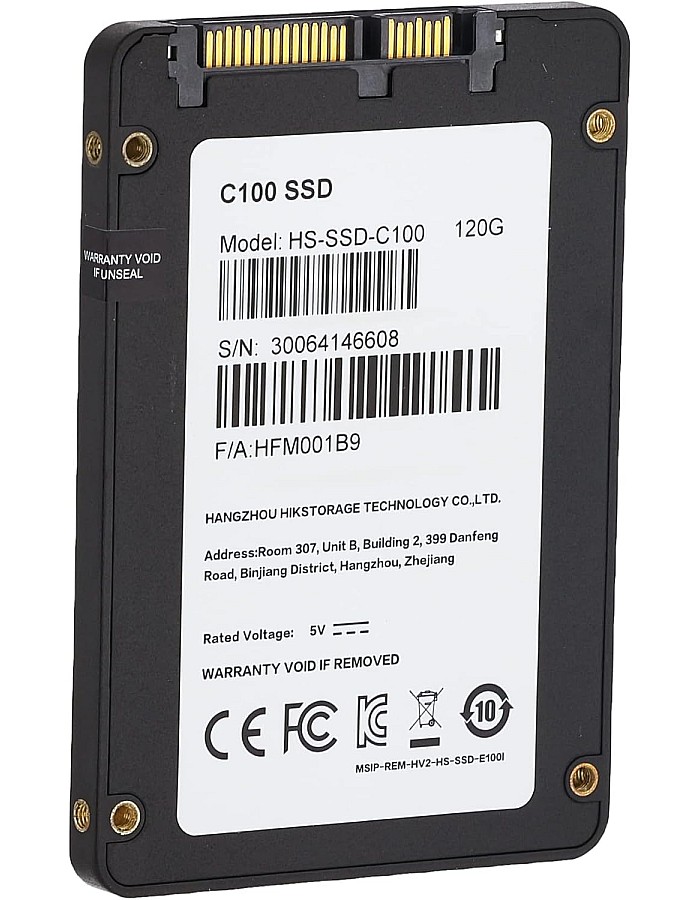 قرص تخزين SSD من هيكفيجن بسعة 120 جيجابايت، مقاس 2.5 بوصة، SATA 3.0، رقم القطعة: HS-SSD-C100/120G