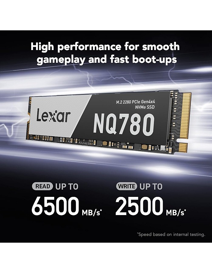 وسيط تخزين ذو حالة ثابتة NQ780 PCIe من الجيل الرابع سعة 1 تيرابايت وذاكرة مستديمة M.2 2280، 6500/2500 ميجابايت/ثانية للقراءة/الكتابة لبلاي ستيشن 5، للا