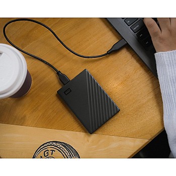 WD My Passport 5TB USB Portable External Hard Drive (WDBPKJ0050BBK-WECS) - Black