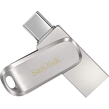 فلاشة USB من سانديسك 32 جيجابايت النوع سي بمنفذين الترا لوكس، SDDDC4-032G-G46، سعة 32.0 GB
