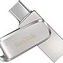 فلاشة USB من سانديسك 32 جيجابايت النوع سي بمنفذين الترا لوكس، SDDDC4-032G-G46، سعة 32.0 GB