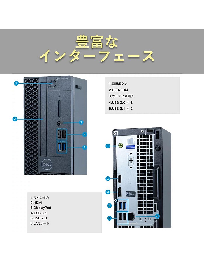 كمبيوتر مكتبي DE LL OptiPlex 3060 SFF/CPU الجيل الثامن انتل كور i7 8700 3.4GHz / 16GB/SSD512GB ويندوز 11 برو & MS اوفيس 2019/USB3.0 DP/DVD HDMI/ ماوس باد، خدمة مجانية [مستعمل] (16GB