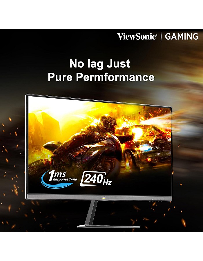 فيوسونيك شاشة العاب VX2779A-HD-PRO 27 انش FHD 240Hz استجابة 1 مللي ثانية AMD فري سينك متوافقة مع انفيديا جي سينك | HDR10 | خالية من الوميض | فلتر ضوء ازرق | ضم