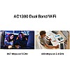 مهايئ واي فاي قوي MA30H تي بي لينك AC1300Mbps من ميركوسيس، محول واي فاي USB، هوائيات عالية الكسب، دونجل واي فاي، نطاق مزدوج، MU-MIMO، خاصية التوصيل وا