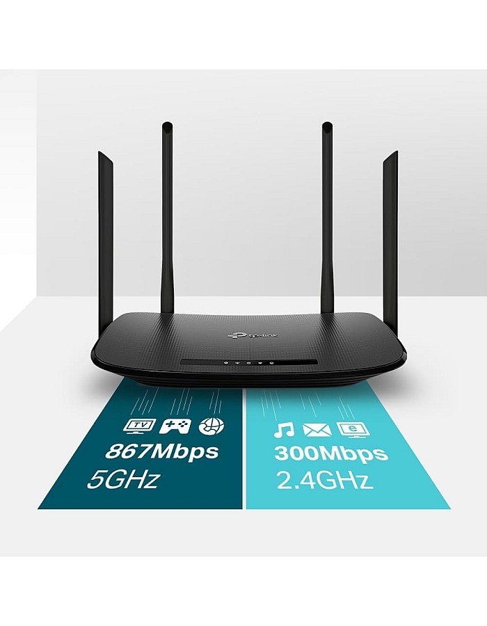 TP-Link AC1200 Archer VR300 Wireless VDSL and ADSL Modem Router - Black