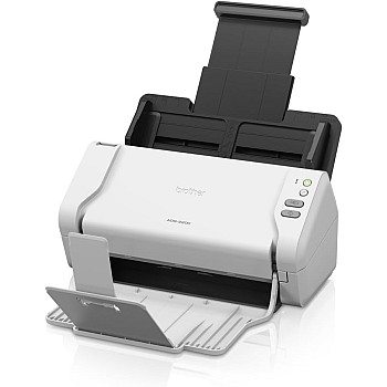 سكانر للوثائق ADS-2200، USB 2.0 من بروذر، ماسح ضوئي لسطح المكتب، مسح على الوجهين، 35 ورقة في الدقيقة، ماسح ضوئي A4، يتضمن محول تيار متردد، كابل USB و