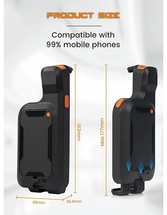 XB-C20 Portable 2D Bluetooth Scanner Support Bluetooth Connection 2D Scanner Mobile Phone Mount