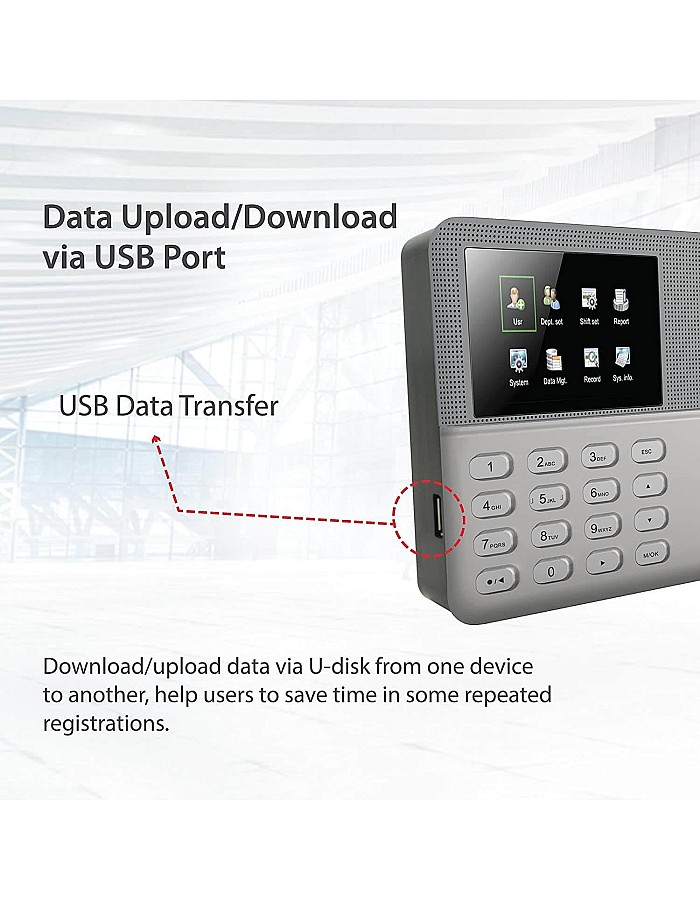 ZK.Teco LX50 Fingerprint Time Attendance Device with 2.8 Inch Color Screen, Support Fingerprint and PIN, 500 User Capacity, 50,000 Records, USB Data Transfer, Ideal for Businesses and Offices