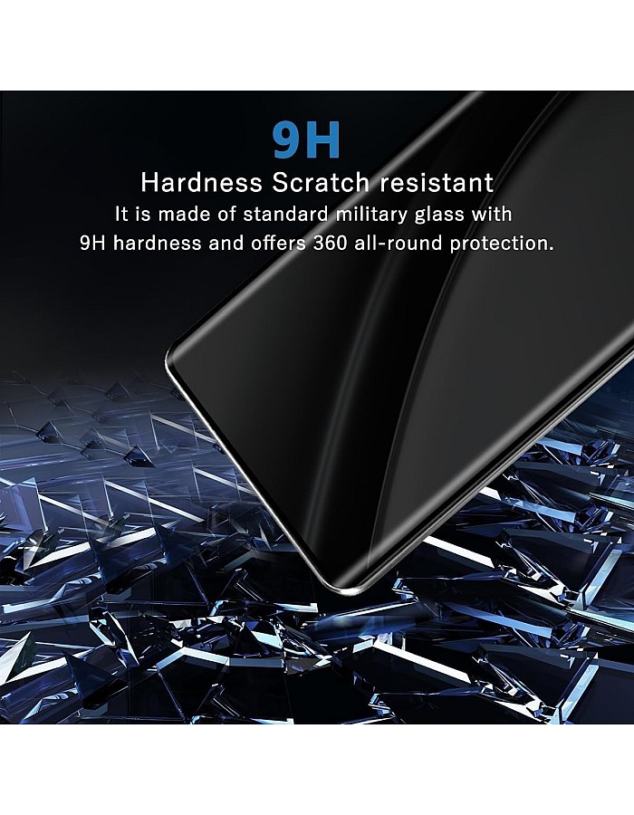 Dl3 Mobilak Privacy Screen Protector for Infinix Note 50S 5G UV Glass Fingerprint Reader Support 3D Curved Anti-Spy Tempered Glass Screen Protector
