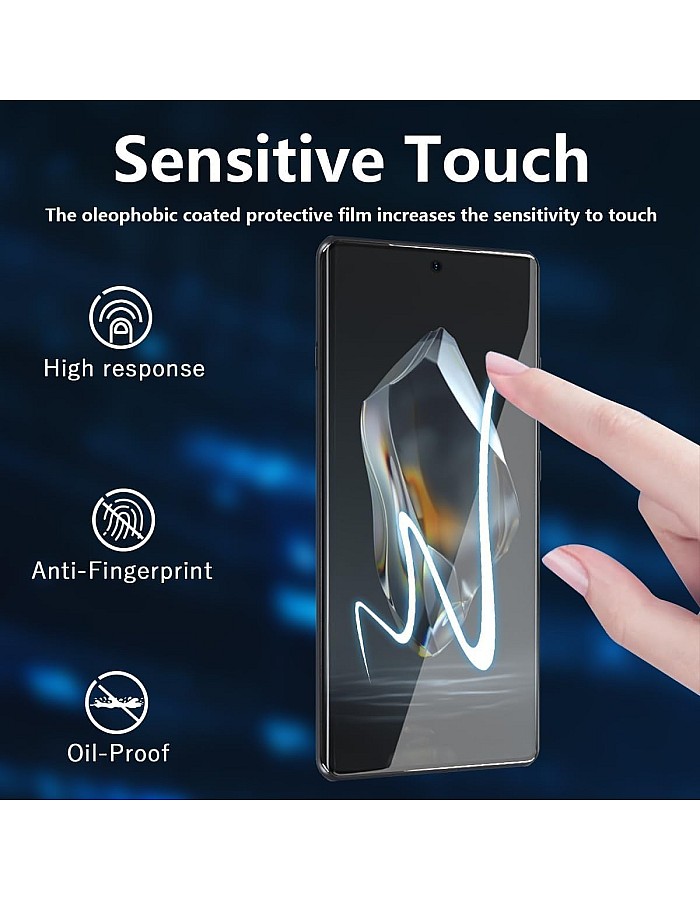 Dl3 Mobilak Privacy Screen Protector for Infinix Note 50S 5G UV Glass Fingerprint Reader Support 3D Curved Anti-Spy Tempered Glass Screen Protector