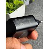 شاحن من هافيت بمنفذ USB متوافق مع سامسونج S22 و S23 و S24 الترا بقوة 45 واط مع منفذ واحد و تقنية GaN للشحن السريع