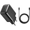 Joyroom JR‑TCF23 25 W USB‑C PD Fast Wall Charger with 1 m USB‑C to USB‑C Cable, Single Port Rapid Charging Adapter for Smartphones & Tablets - Black | 12-Month Warranty