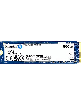 وحدة تخزين داخلية من كينجستون بسعة 1 تيرابايت موديل NV3 بتقنية NVMe واتصال PCIe متوافقة مع الكمبيوتر نوع سوليد ستيت درايف