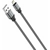 LDNIO LS441 Lightning 2.4A Fast charging Data Cable 1M Length - Gray