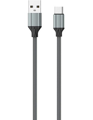 LDNIO LS441 Lightning 2.4A Fast charging Data Cable 1M Length - Gray