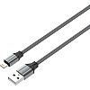 LDNIO LS441 Lightning 2.4A Fast charging Data Cable 1M Length - Gray