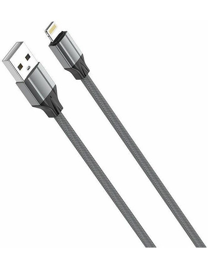 LDNIO LS441 Lightning 2.4A Fast charging Data Cable 1M Length - Gray