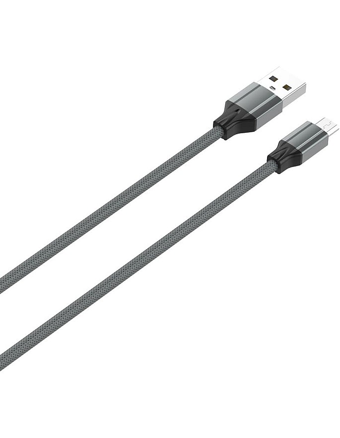 LDNIO LS441 Lightning 2.4A Fast charging Data Cable 1M Length - Gray