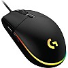 ماوس العاب لايت سينك G102 بإضاءة RGB القابلة للتعديل، 6 ازرار قابلة للبرمجة، مستشعر بدرجة الالعاب، 8k نقطة في البوصة Dpi تتبع، 16.8 ملم اللون، خفي
