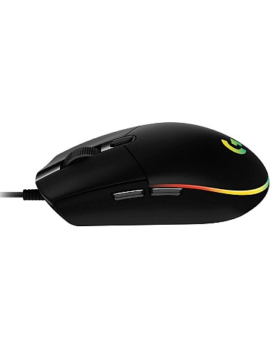ماوس العاب لايت سينك G102 بإضاءة RGB القابلة للتعديل، 6 ازرار قابلة للبرمجة، مستشعر بدرجة الالعاب، 8k نقطة في البوصة Dpi تتبع، 16.8 ملم اللون، خفي