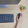 مجموعة لوحة المفاتيح وماوس لاسلكية MK235 مع وصلة USB، البطاريات متضمنة وتصميم ABNT2، من لوجيتيك