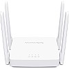 MERCUSYS AC1200 Wireless Dual_Band WiFi Router Mercusys AC10 | 1200 Mbps Wi-Fi Speed | 4 High Gain Antennas | Parental Control | IPTV and IPv6 Supported, White