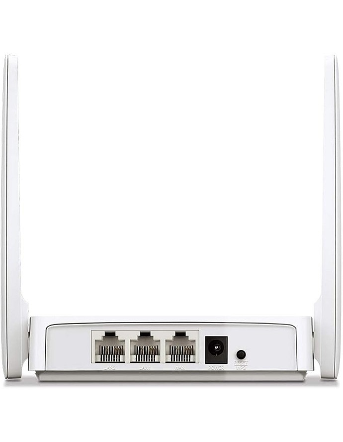 MERCUSYS AC1200 Wireless Dual_Band WiFi Router Mercusys AC10 | 1200 Mbps Wi-Fi Speed | 4 High Gain Antennas | Parental Control | IPTV and IPv6 Supported, White