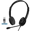 RAPOO H102 (USB Stereo Headphone | Wired | Dual Port | Black)