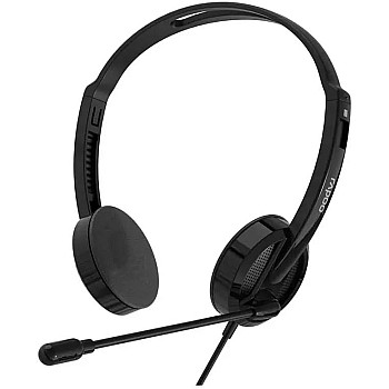 RAPOO H102 (USB Stereo Headphone | Wired | Dual Port | Black)