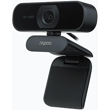 Rapoo C260 USB Black Full HD Webcam, 1080p 30hz, 360 Horizontal, 95 Super Wide-Angle