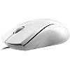 Rapoo N1200 Silent Wired Mouse, 1000 DPI 5ft Cord Quiet Button Optical Computer Mouse, Left Right Hand Use, for Laptop Chromebook Mac Notebook, Matte White