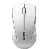 Rapoo N1200 Silent Wired Mouse, 1000 DPI 5ft Cord Quiet Button Optical Computer Mouse, Left Right Hand Use, for Laptop Chromebook Mac Notebook, Matte White