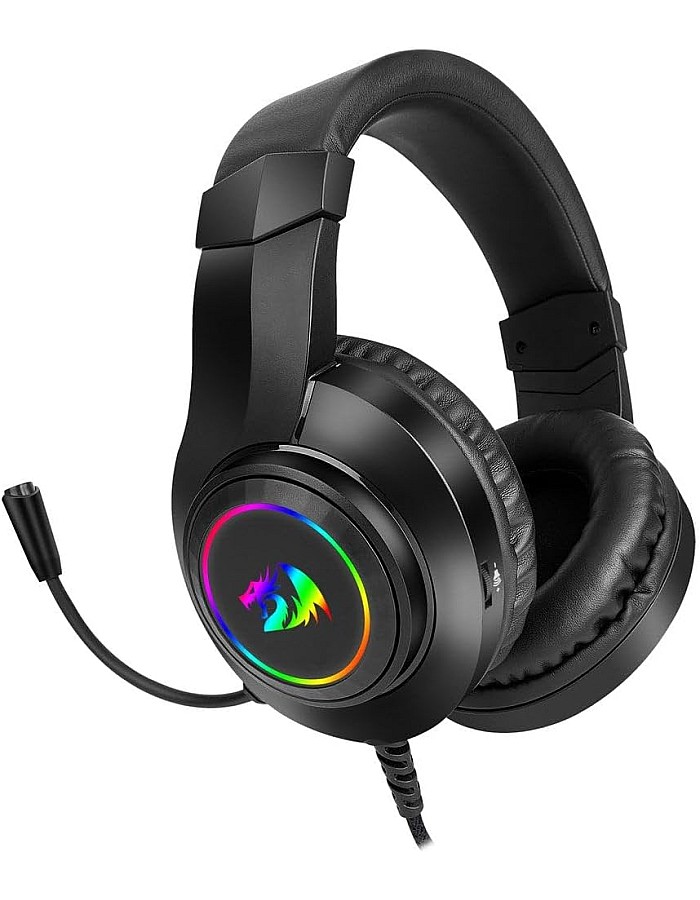سماعة محيطي راس للالعاب H260 RGB من ريدراجون مع ميكروفون، سلكية، متوافقة مع Xbox one، نينتندو سويتش، بلاي ستيشن 4، بلاي ستيشن 5، اللاب توب، نينتي