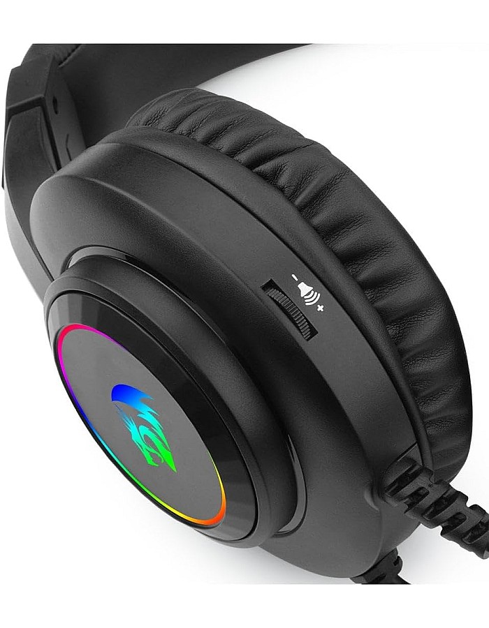 سماعة محيطي راس للالعاب H260 RGB من ريدراجون مع ميكروفون، سلكية، متوافقة مع Xbox one، نينتندو سويتش، بلاي ستيشن 4، بلاي ستيشن 5، اللاب توب، نينتي